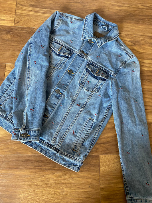 Cherry Denim Jacket