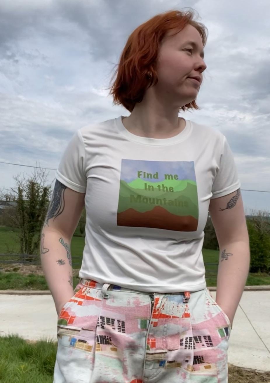 Find Me In The Mountains Crop Top