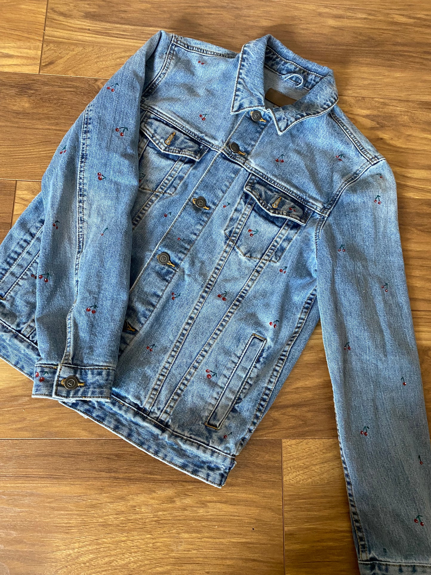 Cherry Denim Jacket