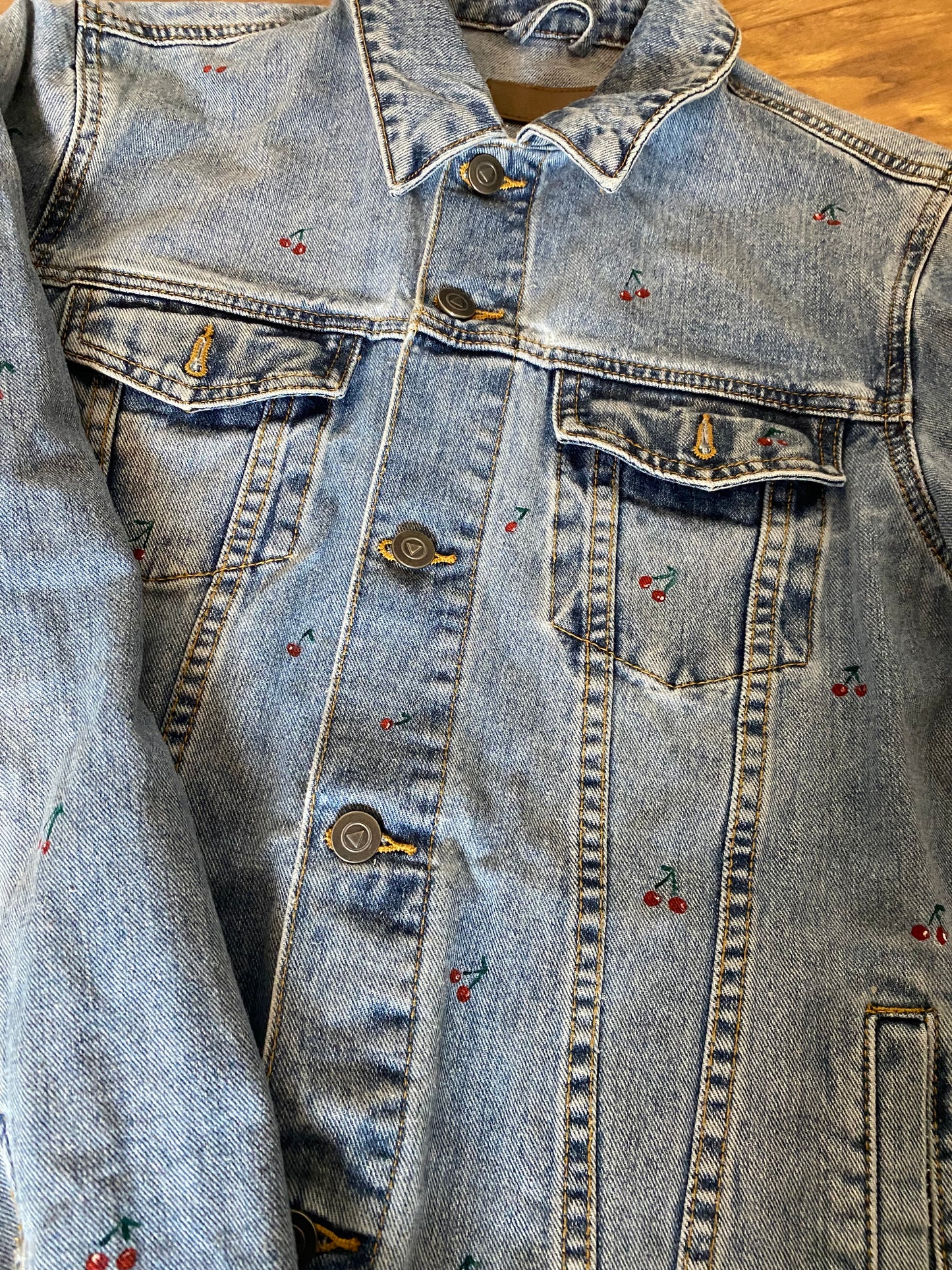 Cherry Denim Jacket