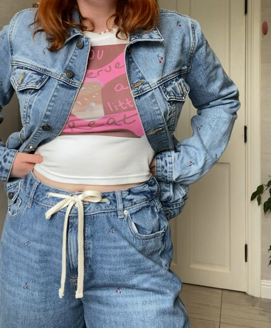 Cherry Denim Jacket