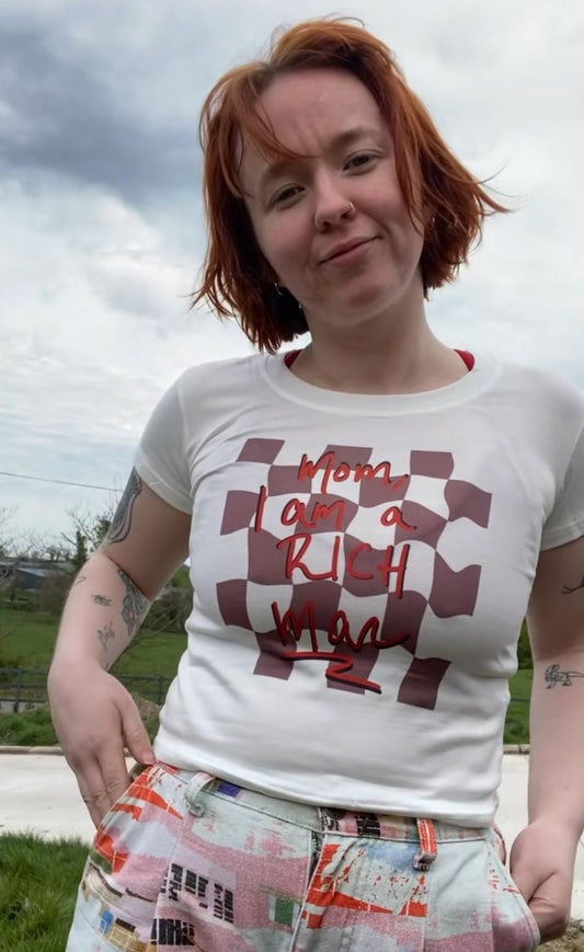 Mom I Am A Rich Man Crop Top